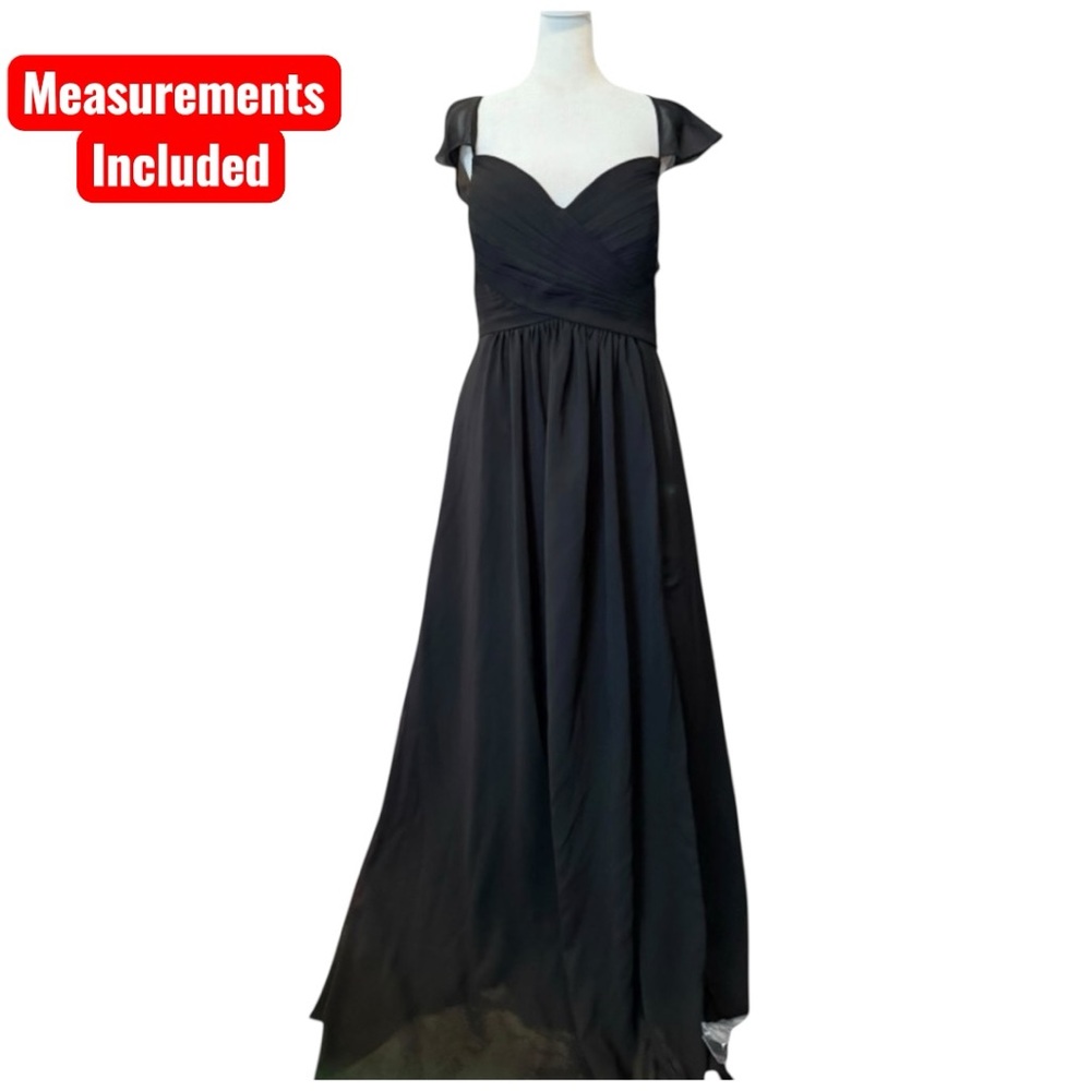 Active Seller! Black Formal Bridesmaid’s Dress Corset Lace Up Back Flattering
